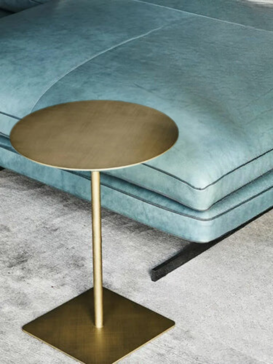 Metal Side Table Golden