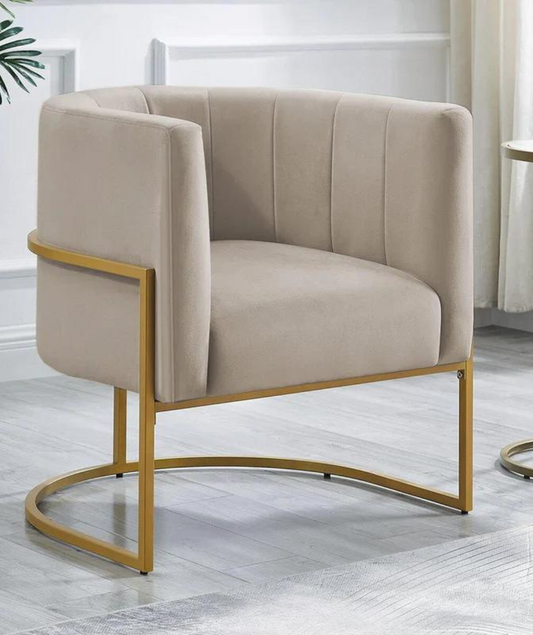 Armchair with Metal Frame