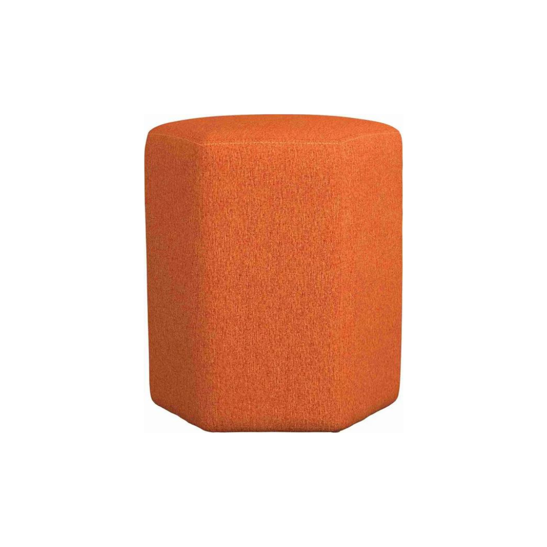 Hexagonal Upholstered Stool