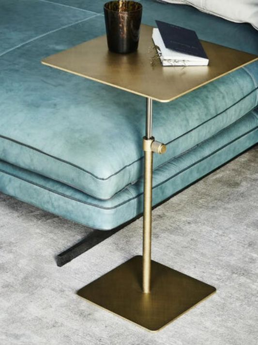 Metal Side Table Golden