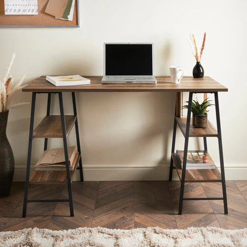 Desk With Shelves