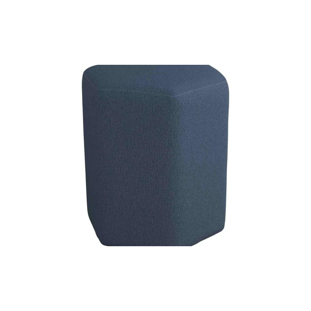 Hexagonal Upholstered Stool