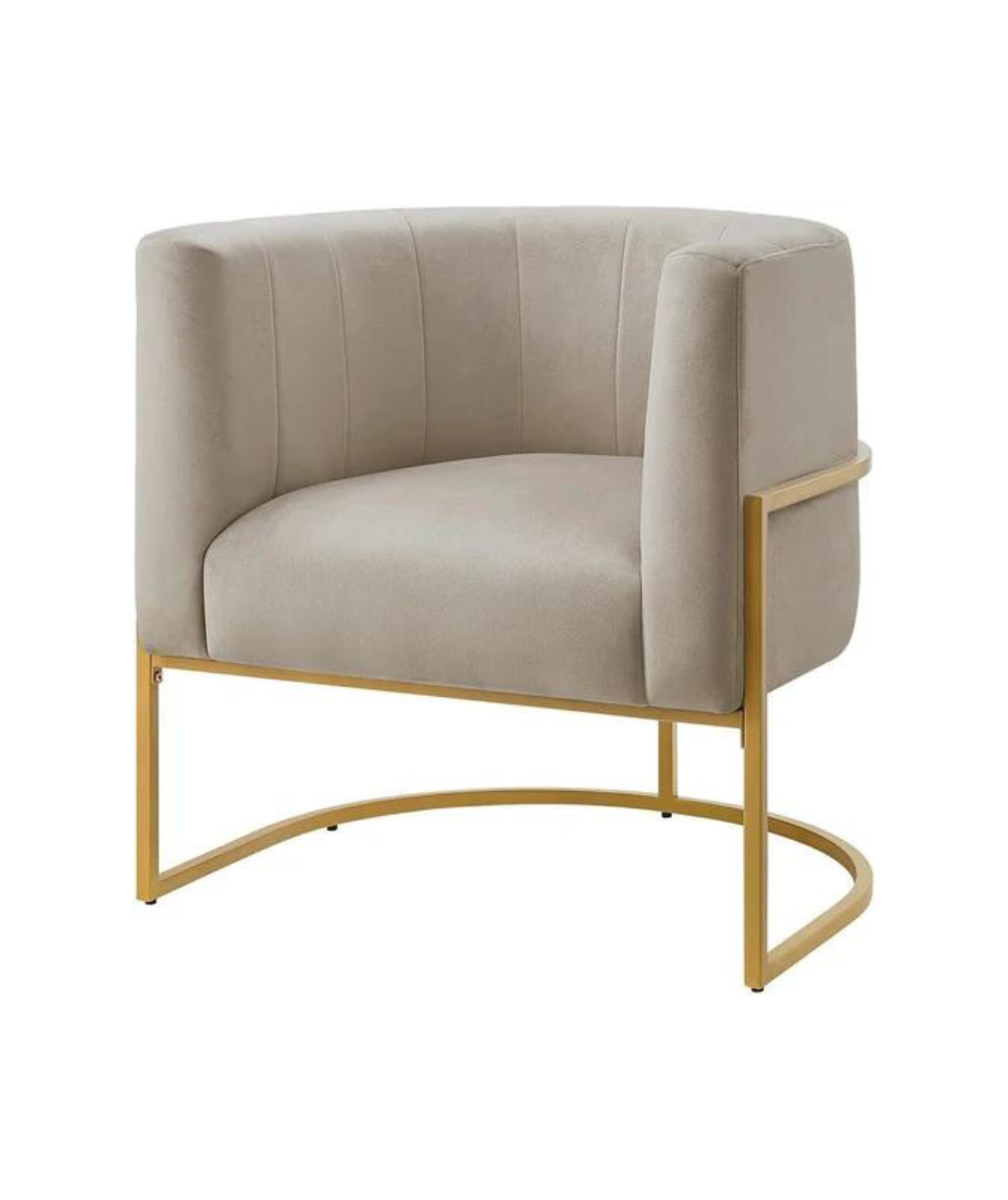 Armchair with Metal Frame