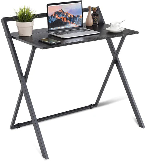 Folding Computer Desk, Foldable Desk for Small Space