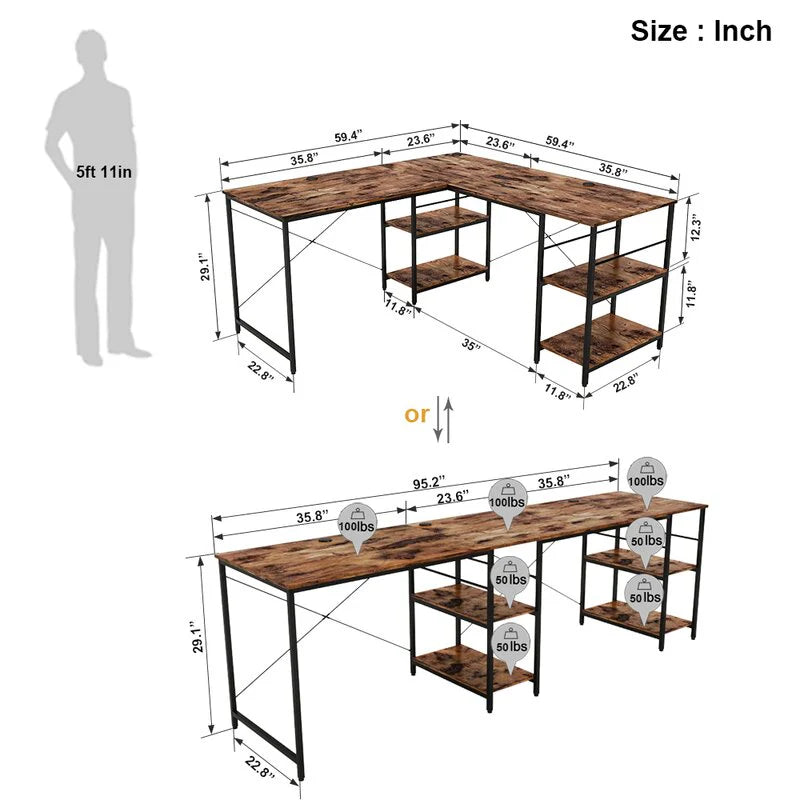 Home Office Workstation Writing Organizer Desk Table