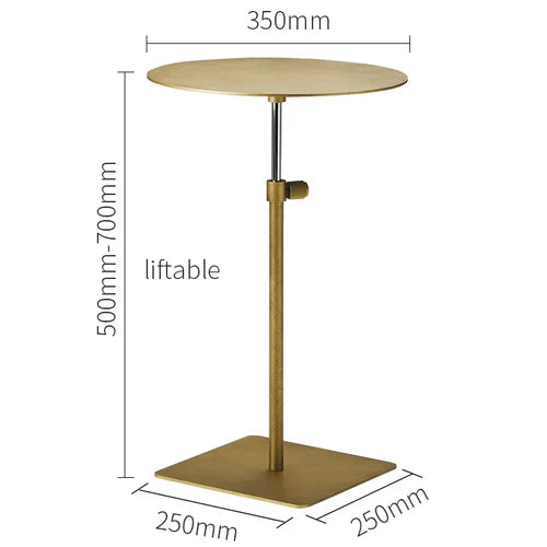 Metal Side Table Golden