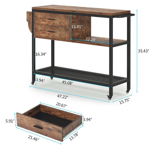 Kitchen Islands & Carts and Storage Utility Trolley Cart