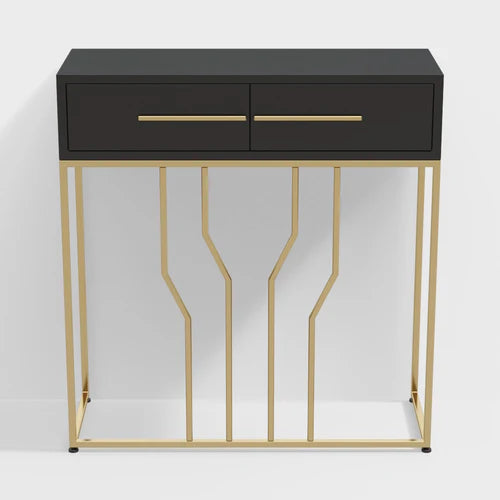 Modern Narrow Console Table with Storage Entryway Table with Drawers