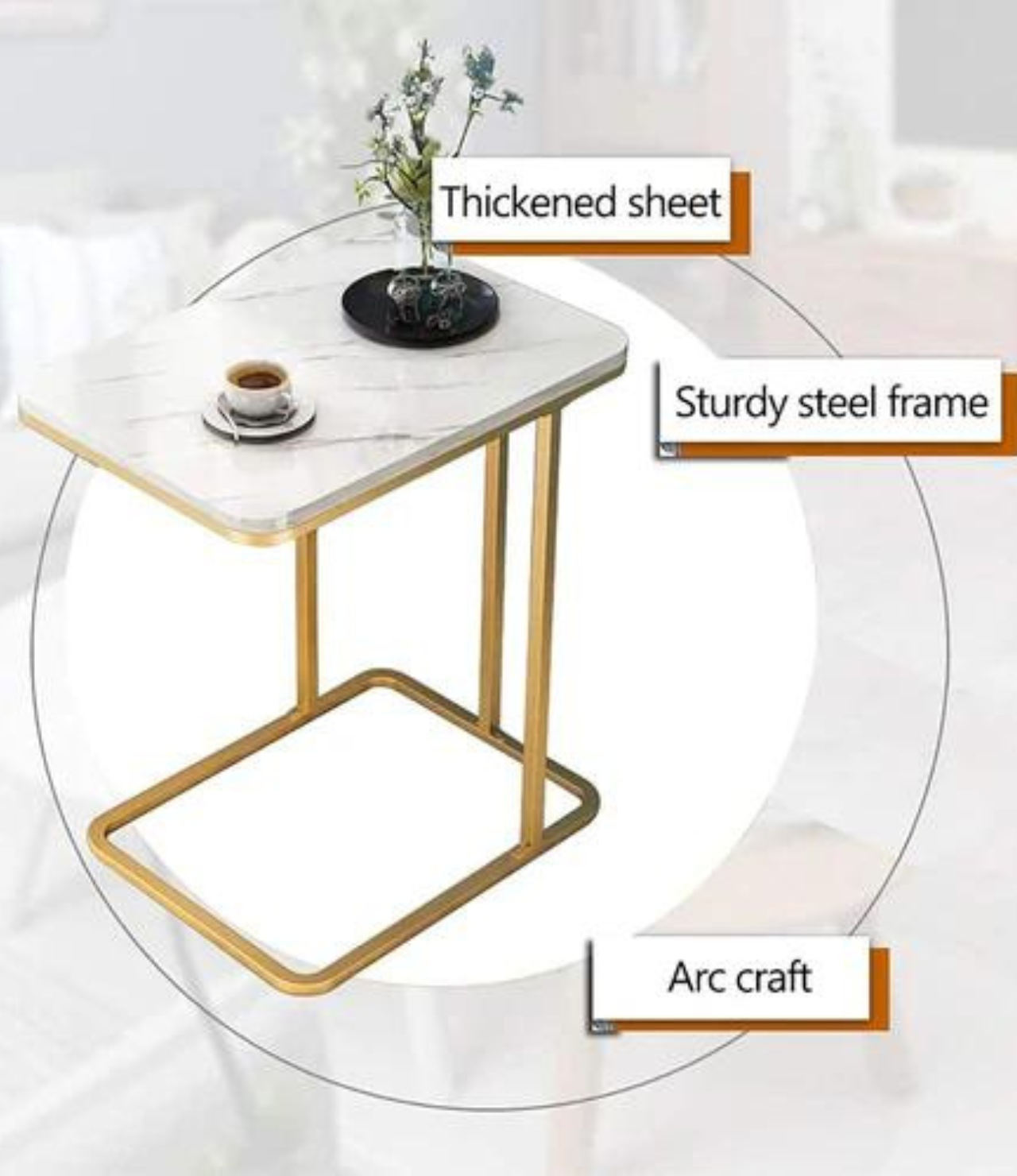 Side Table C-Shape Side Table