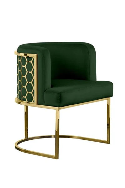 Metal Chair with Foot Rest