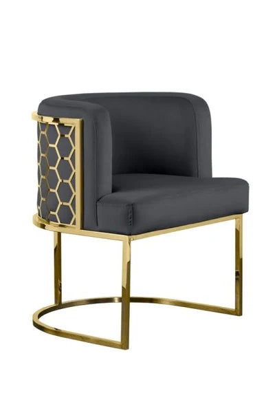 Metal Chair with Foot Rest
