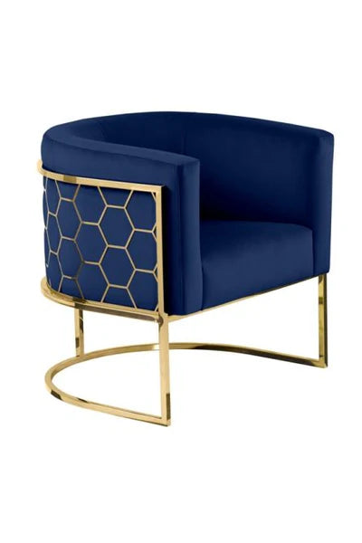 Metal Chair with Foot Rest