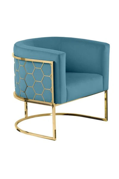Metal Chair with Foot Rest