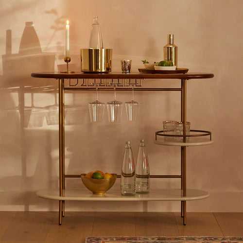 Marzano 3 Tier Bar Cart